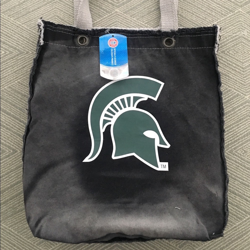 NWT Made to look vintage MSU tote bag